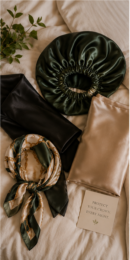 A field guide to satin: scarves, pillowcases, bonnets, ranked